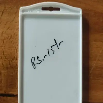 Id card holder white